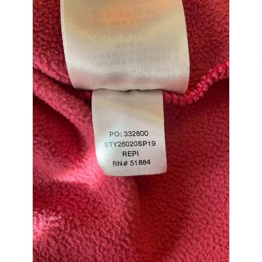 Patagonia Fleece Pullover Snap Size S Pink Blue Trim‎ Women Worn Wear - Picture 6 of 7